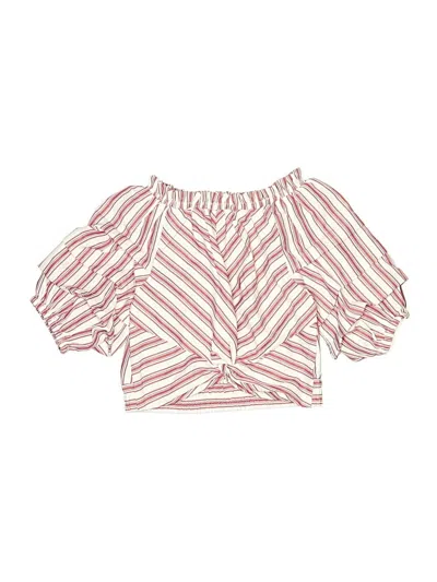Pre-owned Habitual Kids' 3/4 Sleeve Blouse In Pink