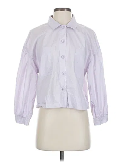 Pre-owned Habitual 3/4 Sleeve Blouse In Purple