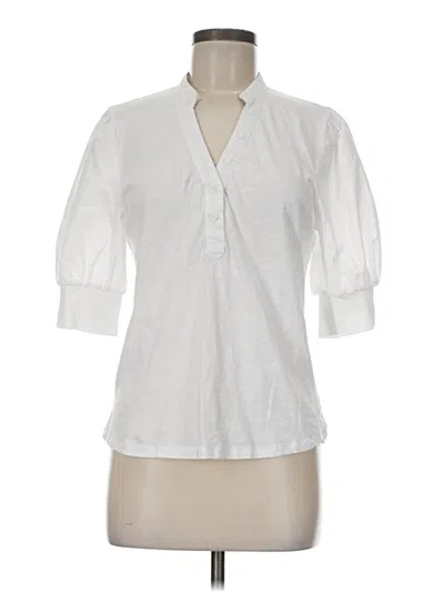 Pre-owned Habitual 3/4 Sleeve Blouse In White