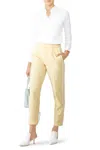 Habitual Abigail Ankle Trousers In Yellow In Yellow