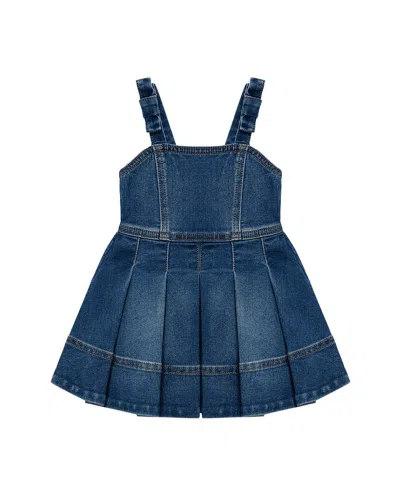 Habitual Kids' A-line Denim Dress In Blue