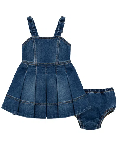 Habitual Kids' A-line Denim Dress In Blue