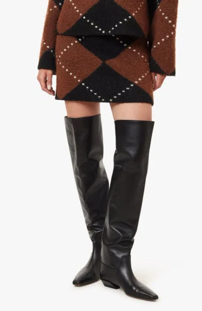 Habitual Argyle Sweater Miniskirt In Multi