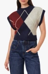 Habitual Argyle Sweater Vest In Multi