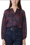 Habitual Stripe Button-up Top In Multi
