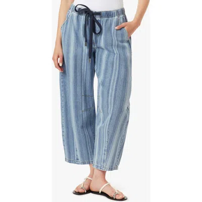 Habitual Barrel Leg Pull On Cotton Denim Pants