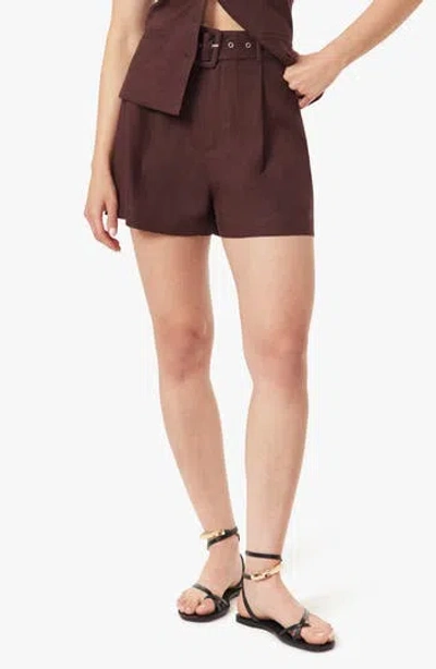 Habitual Belted Pleat Front Shorts