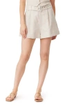 Habitual Belted Pleated Linen Blend Shorts