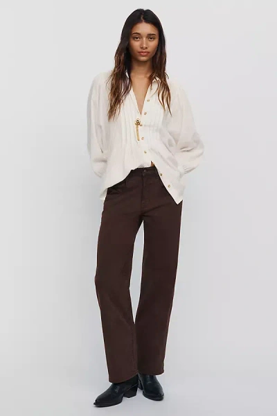 Habitual Blaine High Rise Straight Leg Jeans In Brown