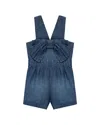 Habitual Bow Front Romper In Blue