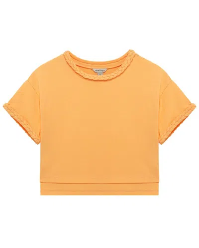 Habitual Kids' Braided Sleeve Top In Yellow