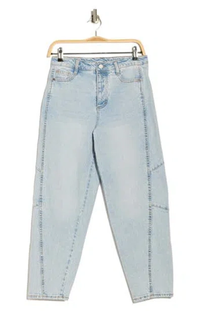 Habitual Brant High Waist Crop Barrel Jeans In Blue