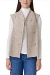 Habitual Brushed Twill Vest In White