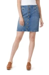 Habitual Button Front Denim Mini Skirt In Blue In Sky