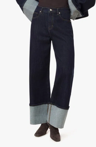 Habitual Camryn Cuffed Straight Leg Crop Jeans In Blue