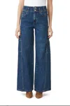 Habitual Pleated High Waist Wide Leg Jeans In Multi