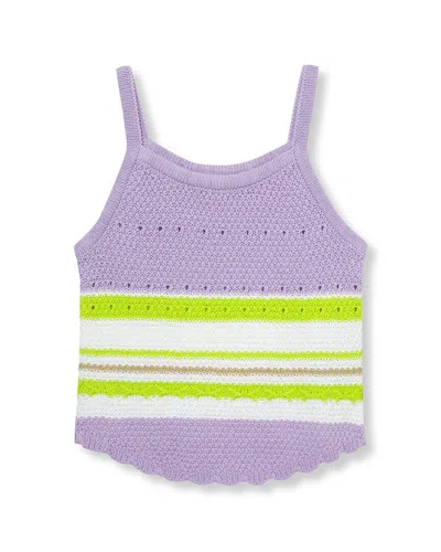 Habitual Kids' Crochet Tank Top In Multi