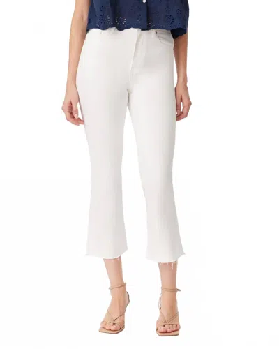 Habitual Cropped Flare Jeans In White