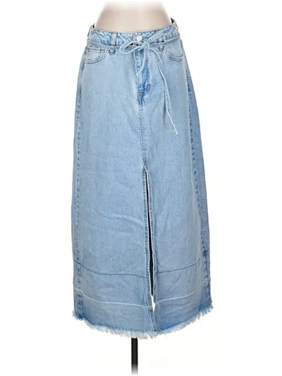 Pre-owned Habitual Denim Skirt In Blue