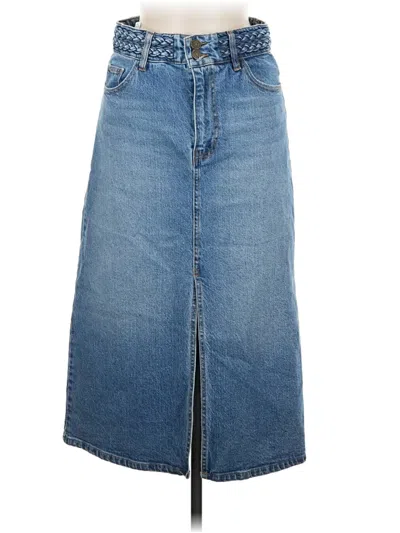Pre-owned Habitual Denim Skirt In Blue