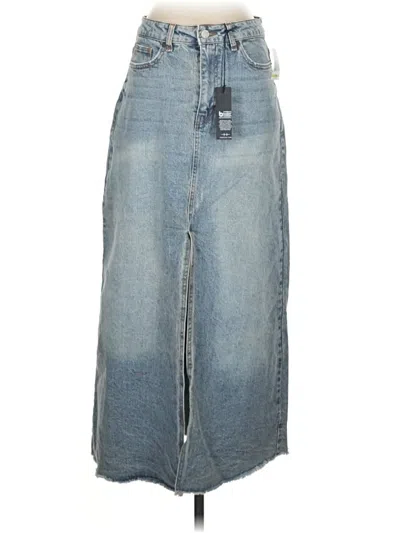 Pre-owned Habitual Denim Skirt In Blue