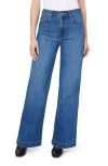 Habitual Denver High Rise Wide Leg Jeans In Blue