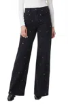 Habitual Denver Stud Denim Pants In Washed Black In Black