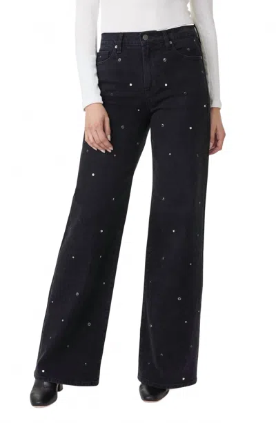 Habitual Denver Stud Denim Pants In Washed Black