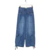 Habitual Drawstring Patch Pocket Pants In Lagoon