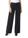 Habitual Wide Leg Denim Pants In Black