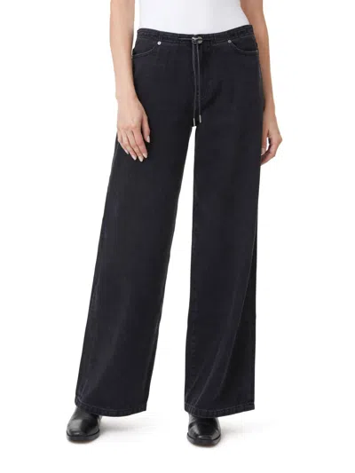Habitual Wide Leg Denim Pants In Vintage Black