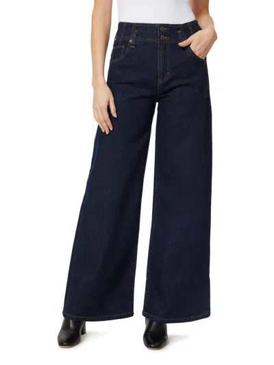 Habitual Easton High Rise Wide Leg Jeans In Dark Wash In Blue