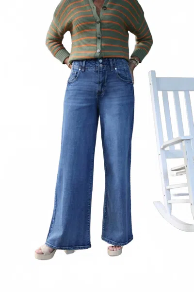 Habitual Easton Wide Leg Jeans In Marine In Blue
