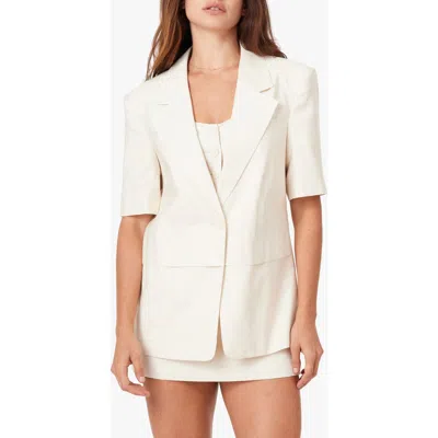 Habitual Elbow-sleeve Blazer In White