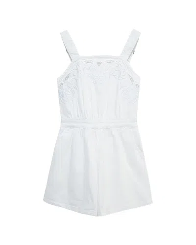 Habitual Kids' Embroidered Romper In Blue