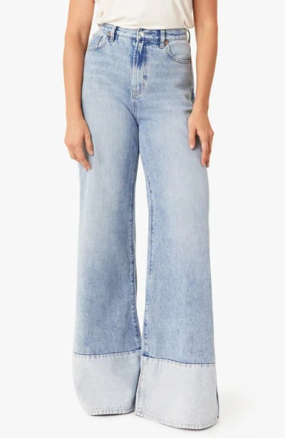 Habitual Emerson Cuff Flare Jeans In Blue