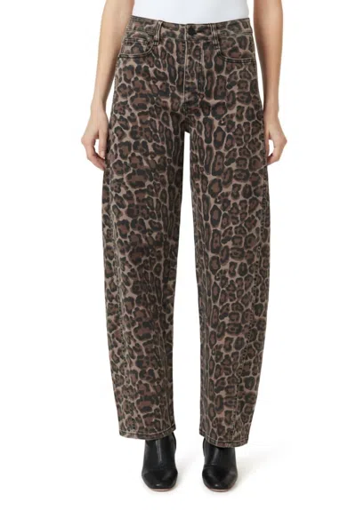 Habitual Evie Barrel Jeans In Leopard In Multi