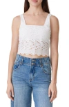 Habitual Eyelet Bustier In White