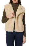 Habitual Faux Shearling Vest In Multi