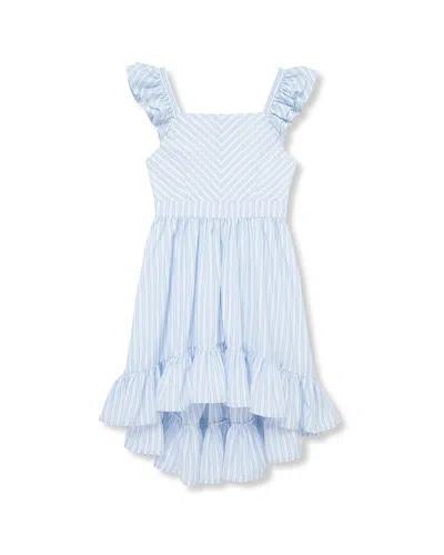 Habitual Kids' Flounce Fit & Flare Dress In Blue