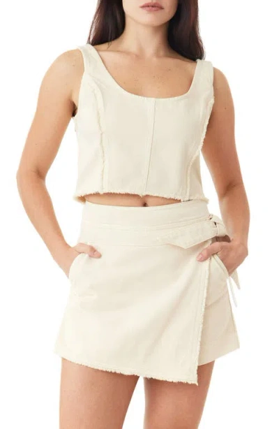 Habitual Fray Crop Denim Tank In Multi