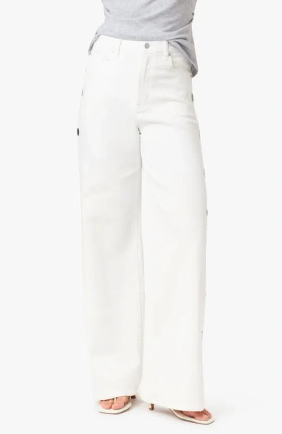 Habitual Gemma Studded Wide Leg Jeans In Multi