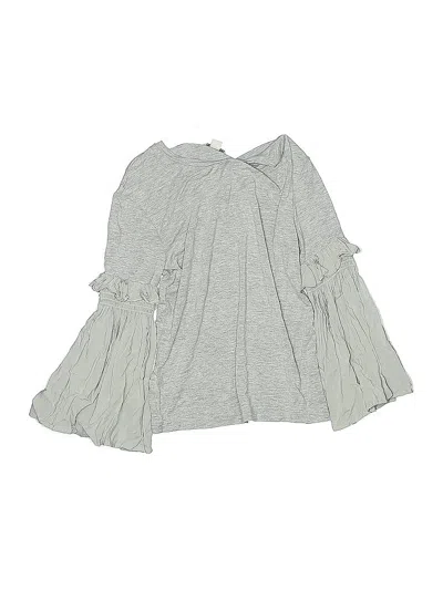 Pre-owned Habitual Girl Kids' 3/4 Sleeve Blouse In Gray