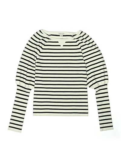 Pre-owned Habitual Girl Kids' Pullover Sweater In White