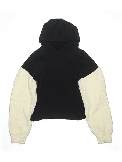 Pre-owned Habitual Girl Kids' Zip Up Hoodie In Black