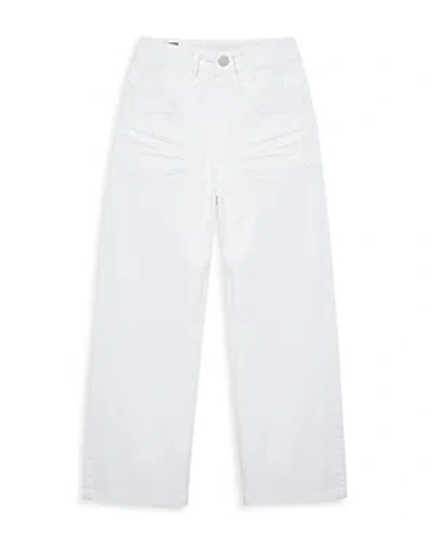 Habitual Girls' Regular Fit Wide Leg Pants - Big Kid In White