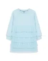 Habitual Girls' Tiered Ruffle Dress - Little Kid In Light Blue