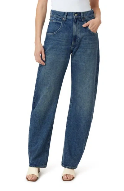 Habitual Gwen Relaxed Fit Bowed Wide Leg Jeans In Blue