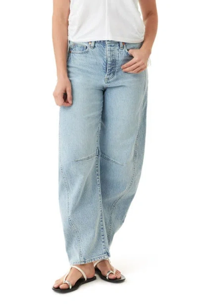 Habitual Harper High Waist Crop Barrel Leg Jeans In Blue