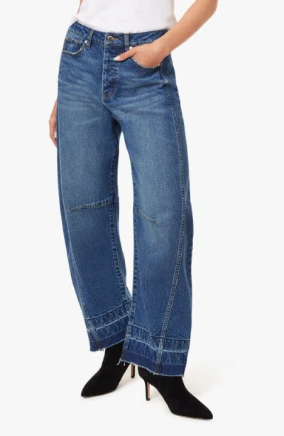 Habitual Harper High Waist Crop Barrel Leg Jeans In Blue